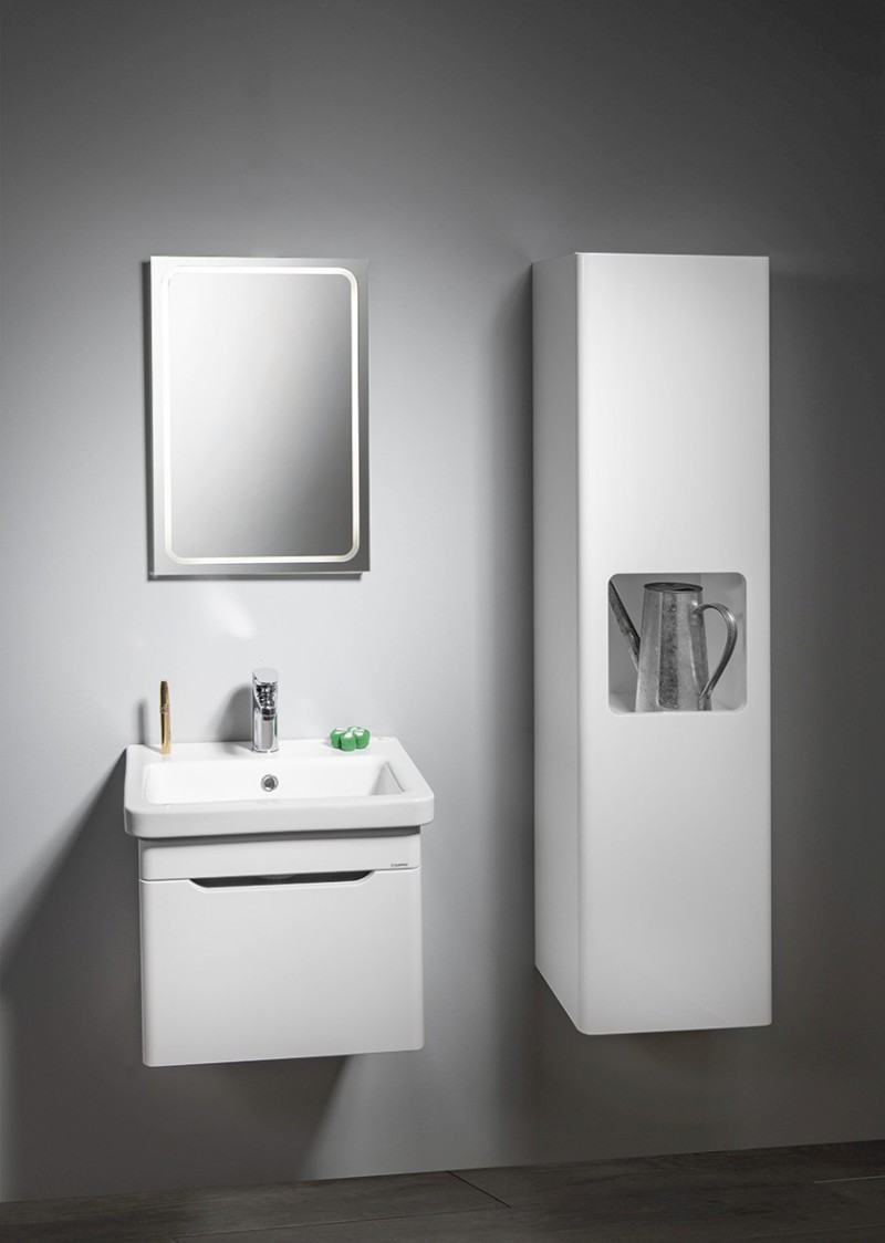 ELLA skříňka vysoká 35x140x30cm, 1x dvířka, levá/pravá, bílá EL350-3030