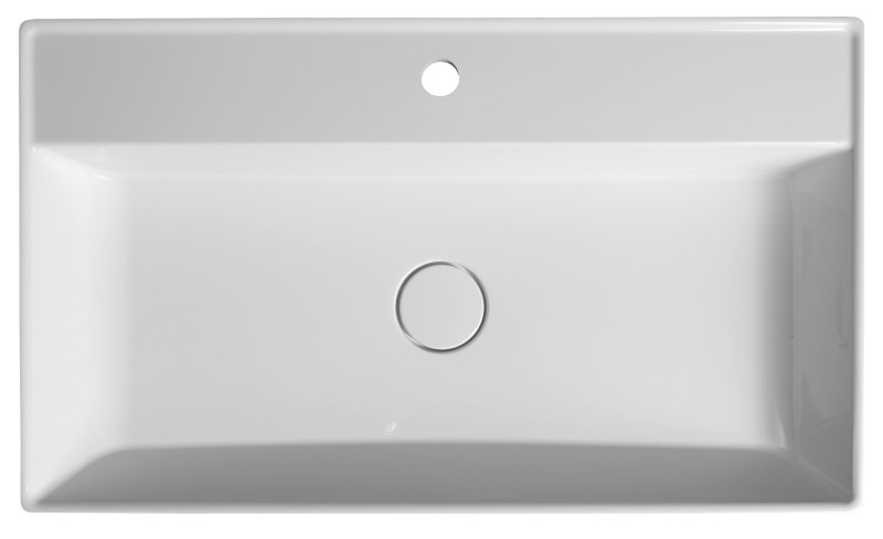 TWIG umyvadlo, litý mramor, 80x47cm, kryt výpusti, bílá TW080