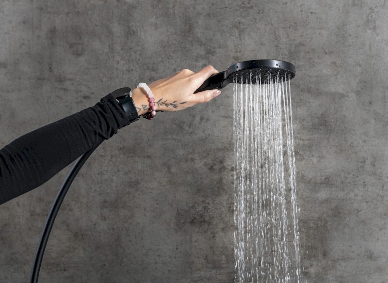 PAX sprchový sloup s pákovou baterií, černá mat XA139/15