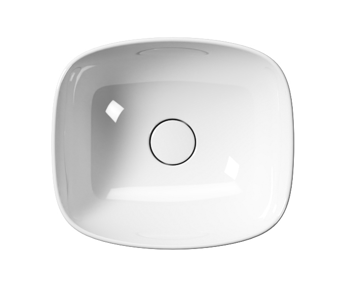 NUBES keramické umyvadlo na desku 40x35cm, bílá ExtraGlaze 978511