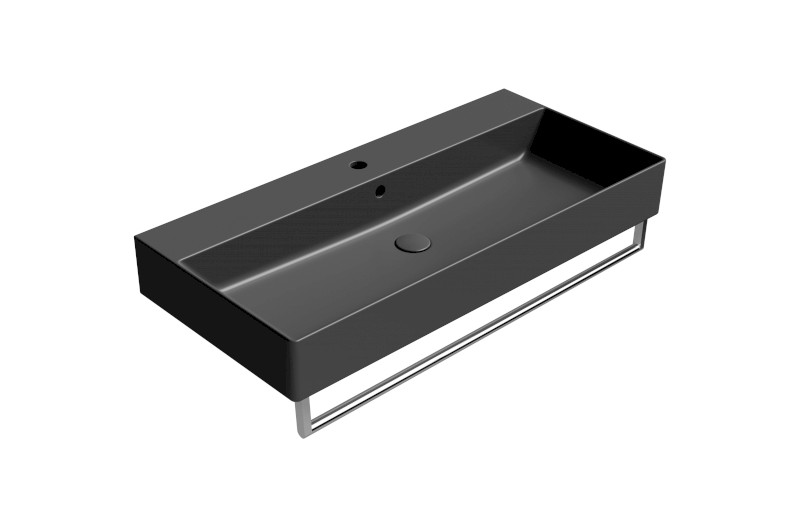 KUBE X keramické umyvadlo 100x47cm, černá mat 9423126