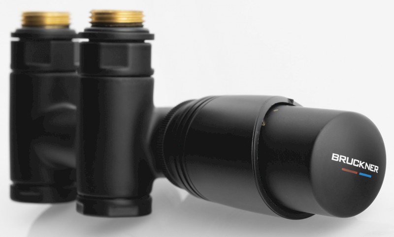 WICHER COMBI připojovací sada termostatická pro středové připojení 50mm, černá mat 600.331.6