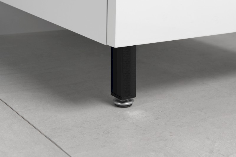 ZOJA výškově stavitelná nožička, výška 100-110mm, černá mat 10078B