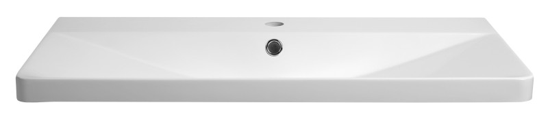 SEN umyvadlo nábytkové, litý mramor, 81x40cm, bílá SN810