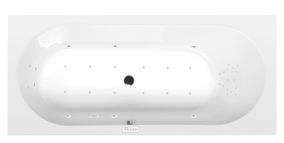 ASTRA B hydromasážní vana, 165x75x48cm, Highline Hydro-Air, chrom 32611.6010