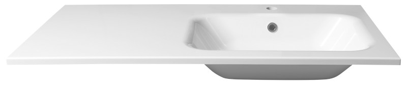 ARECA umyvadlo, litý mramor, 101x51,5cm, pravé, bílá AC101R