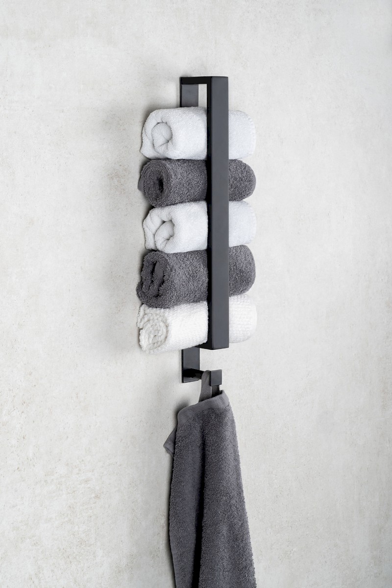 STYLE držák ručníků 400mm, černá mat 11122110