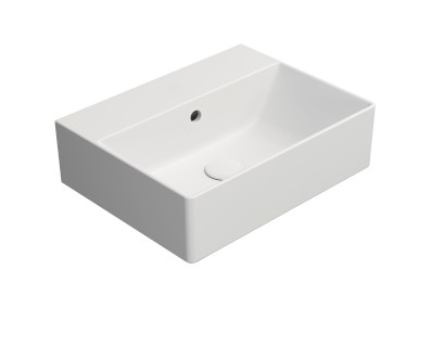 KUBE X keramické umyvadlo 45x35cm, bez otvoru, bílá mat 9485009