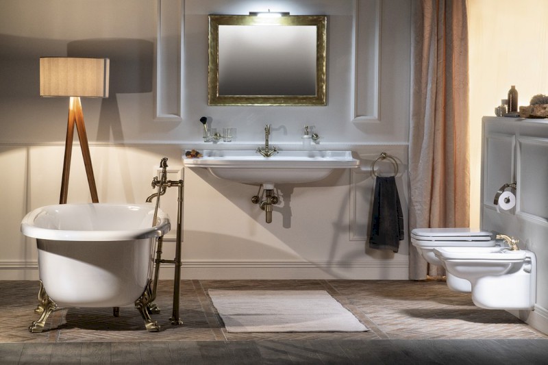 WALDORF keramické umyvadlo 120x55cm, bílá 4144K1