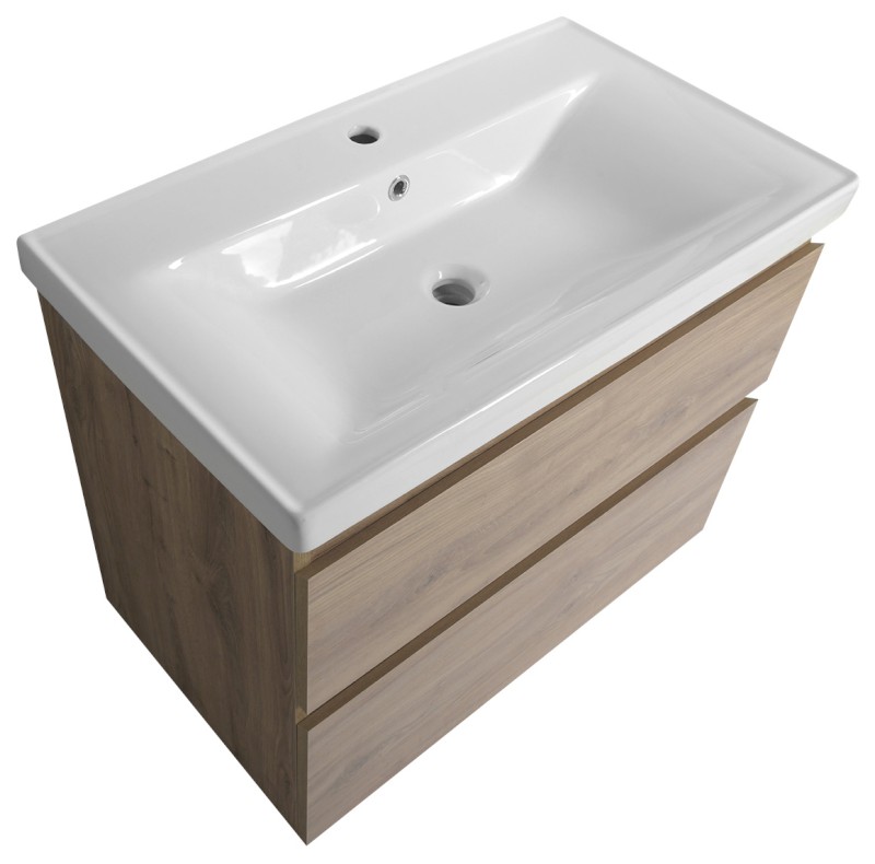 ALTAIR umyvadlová skříňka 77,5x60x45cm, dub emporio AI380