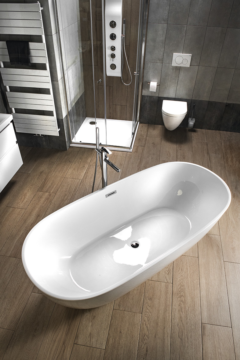 DOURO volně stojící vana, 180x82cm, bílá E1880