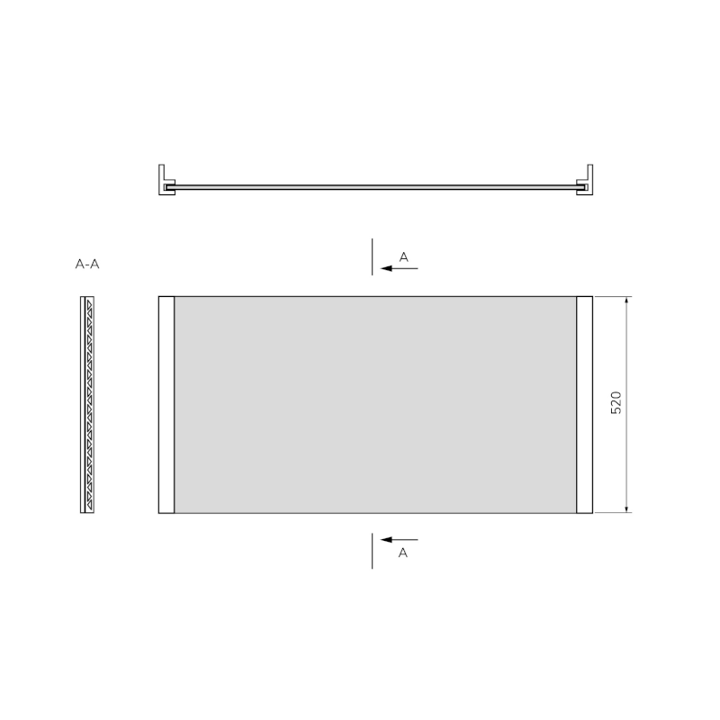 UNIVERSAL NIKA panel 130x52cm 26338