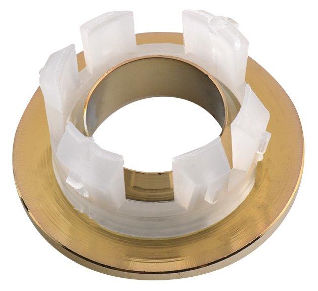 Kovová krytka přepadu umyvadla, 30mm, zlato AR912