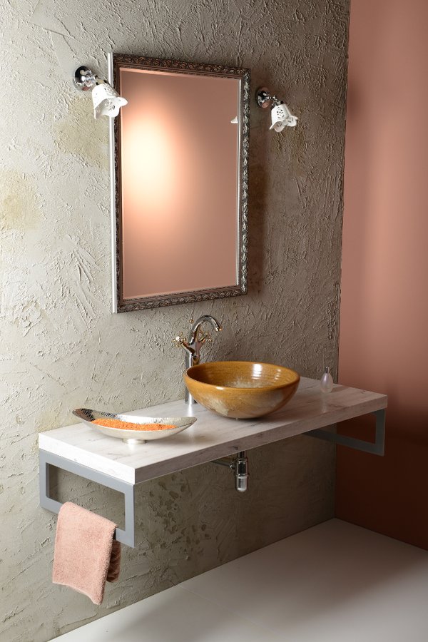 ANTEA stojánková umyvadlová baterie vysoká s výpustí, výška 300mm, chrom/zlato 3272L