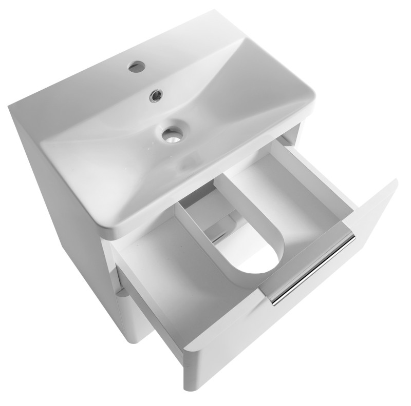 DENEB umyvadlová skříňka 50,5x55x34,5cm, bílá mat DN254