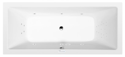 KRYSTA hydromasážní vana, 180x70x39cm, Highline Hydro, chrom 72906.5010