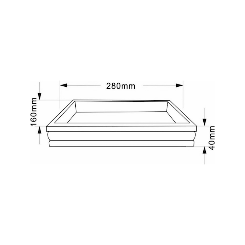POSH miska na postavení, mramor, šedá 2234607