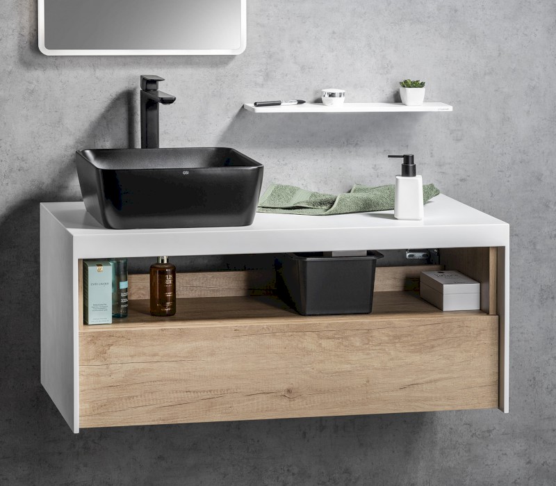 ABELINE police rockstone 800mm, bílá mat AB800-0101