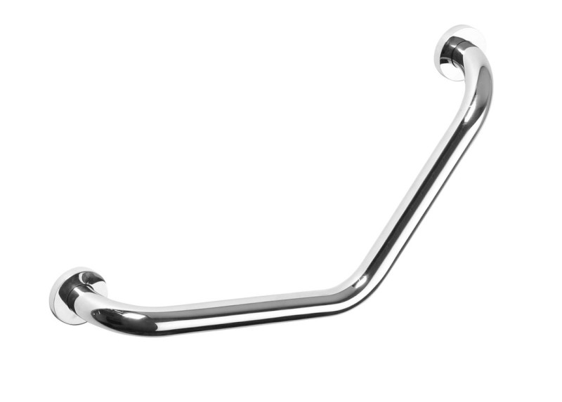 X-ROUND E madlo lomené 45°, 405mm, chrom XR502