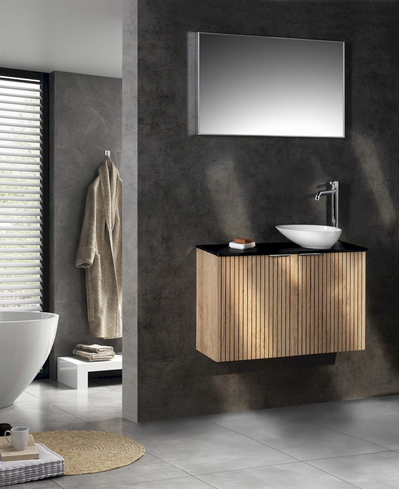 KEA umývátko na desku, litý mramor, 32x22cm, bílá KE320