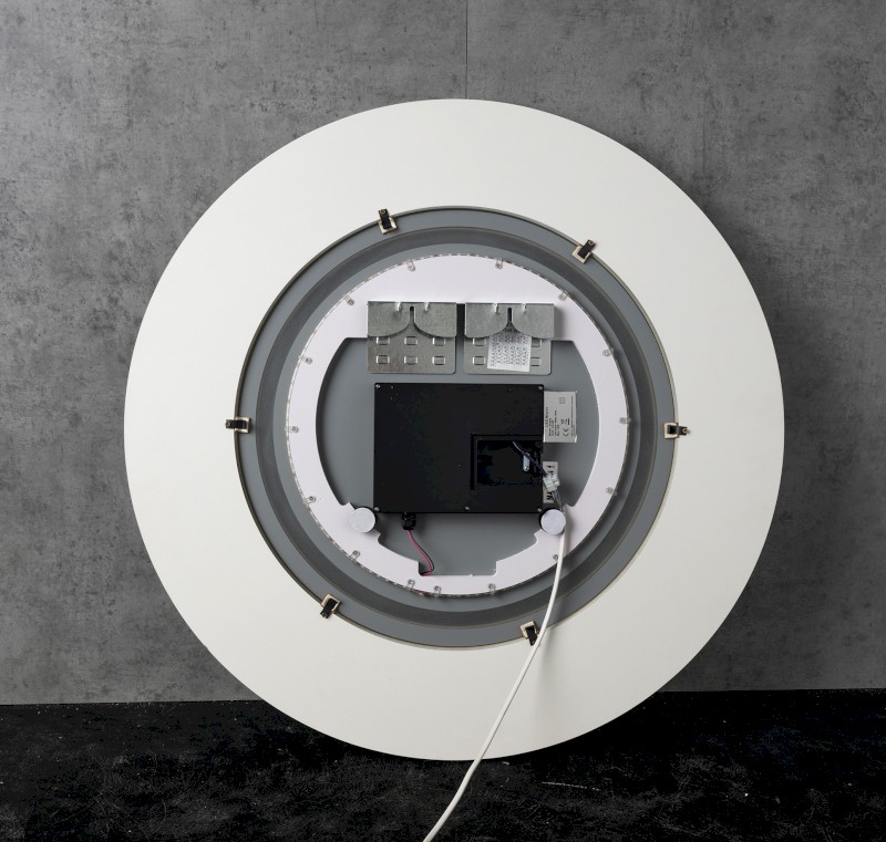 LUMIRO STRIP kulaté zrcadlo s LED osvětlením v rámu ø 75cm, agila LR750-4343S