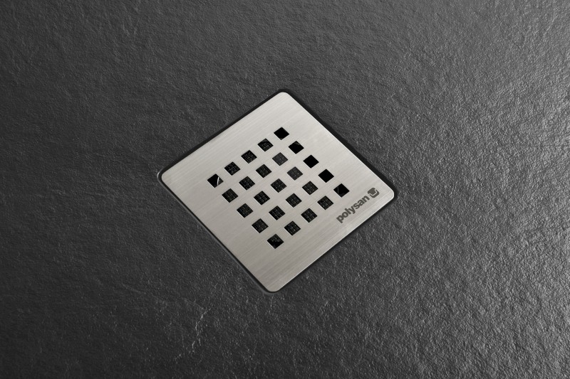 TRENECA vanička z litého mramoru s možností úpravy rozměru, 120x90cm, černá mat 84307.21