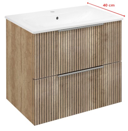 CIRASA STRIP umyvadlová skříňka 58x54x39cm, dub alabama CR592-2322