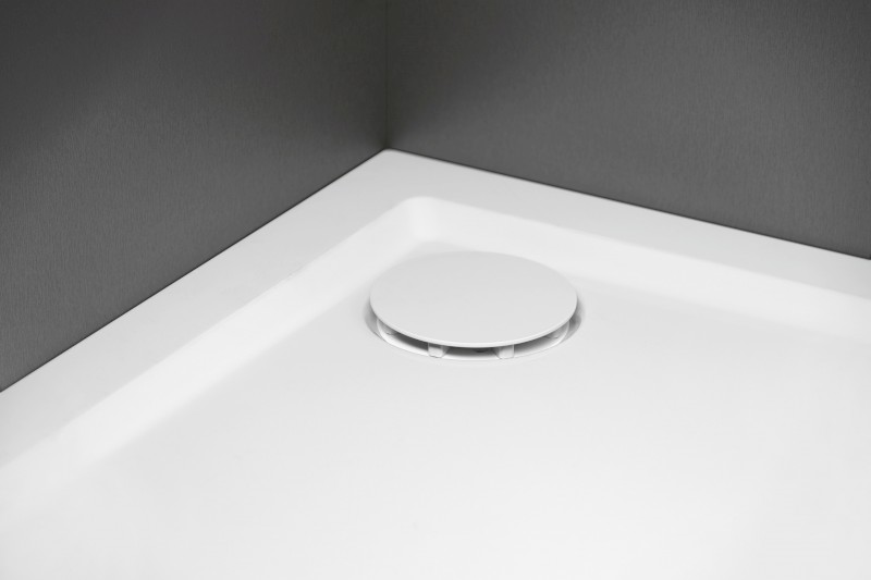 Vaničkový sifon, průměr 90mm, DN40, nízký, krytka bílá 17916W