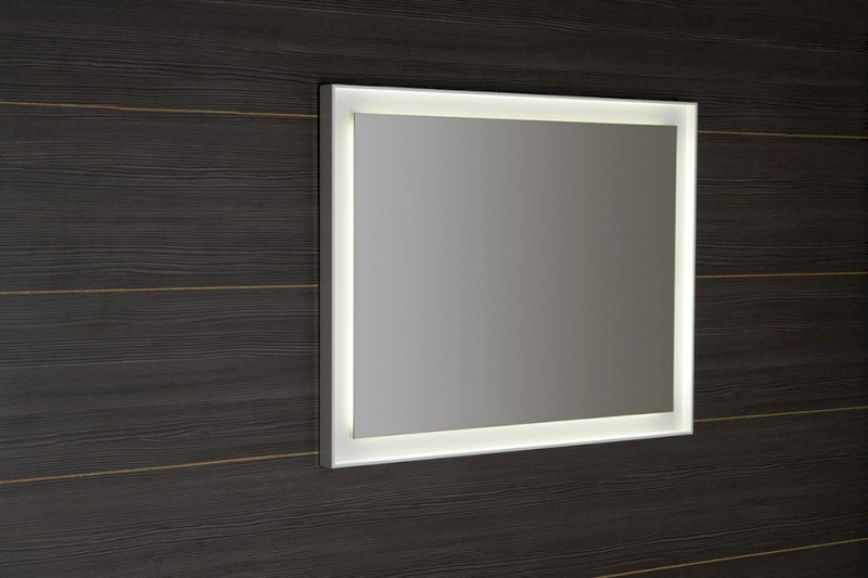 FLUT zrcadlo s LED podsvícením 90x70cm, bílá FT090