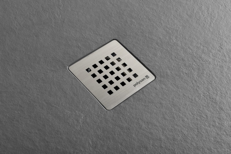 TRENECA vanička z litého mramoru s možností úpravy rozměru, 110x100cm, šedá mat 84312.31