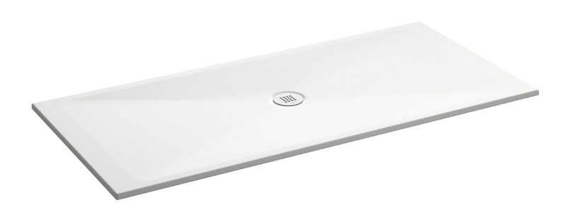 Keramická sprchová vanička, obdélník 170x80x2cm, bílá mat 46170809