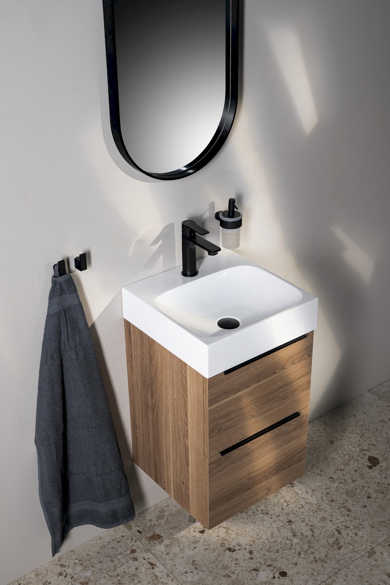 EMONA umyvadlová skříňka 39,4x55x39cm, bílá lesk EM040-3030