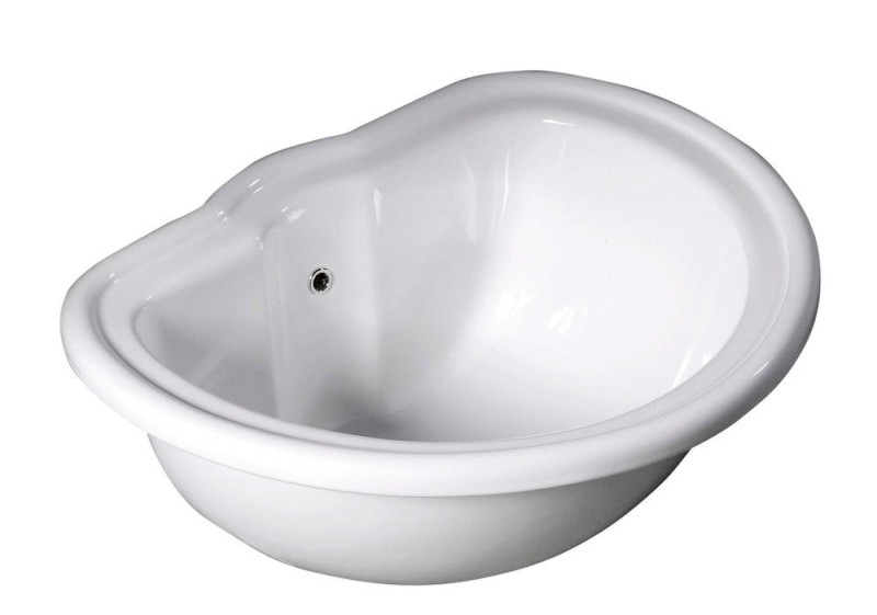 RETRO keramické umyvadlo zápustné, 50x41cm, bílá 103101