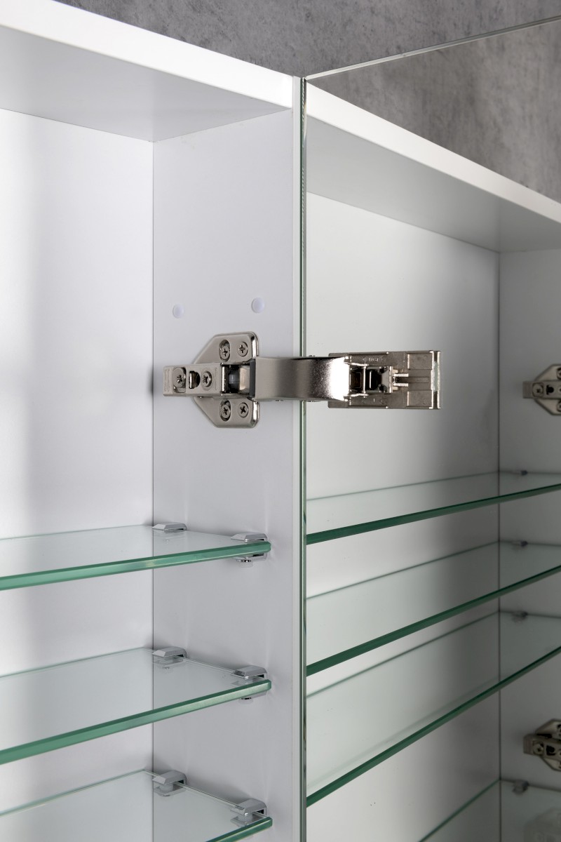 NEON koupelnová galerka, oboustranné zrcadlo, 60x66,5cm, bílá 501.200.0