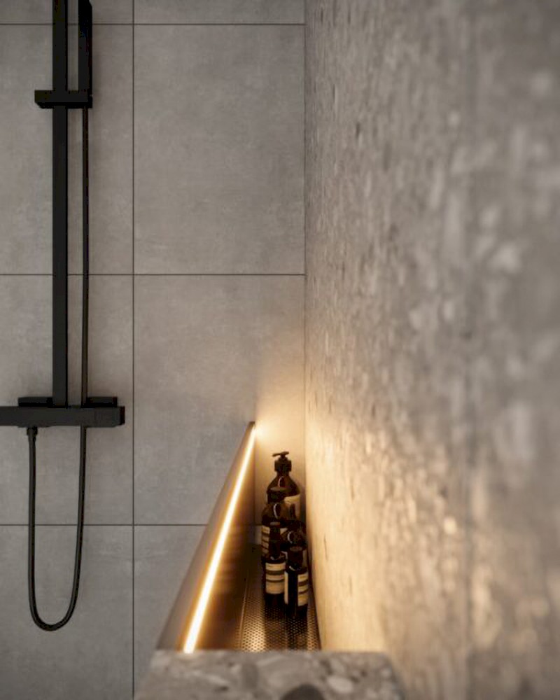 NIX nerezová sprchová kapsa, 80cm 72442