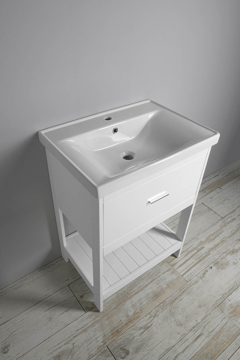 ETIDE umyvadlová skříňka 61,5x85x44 cm, bílá mat ET615