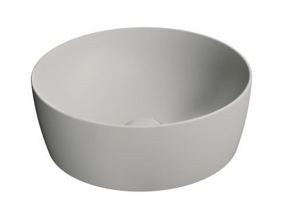 NUBES keramické umyvadlo na desku průměr 40cm, cenere mat 903917