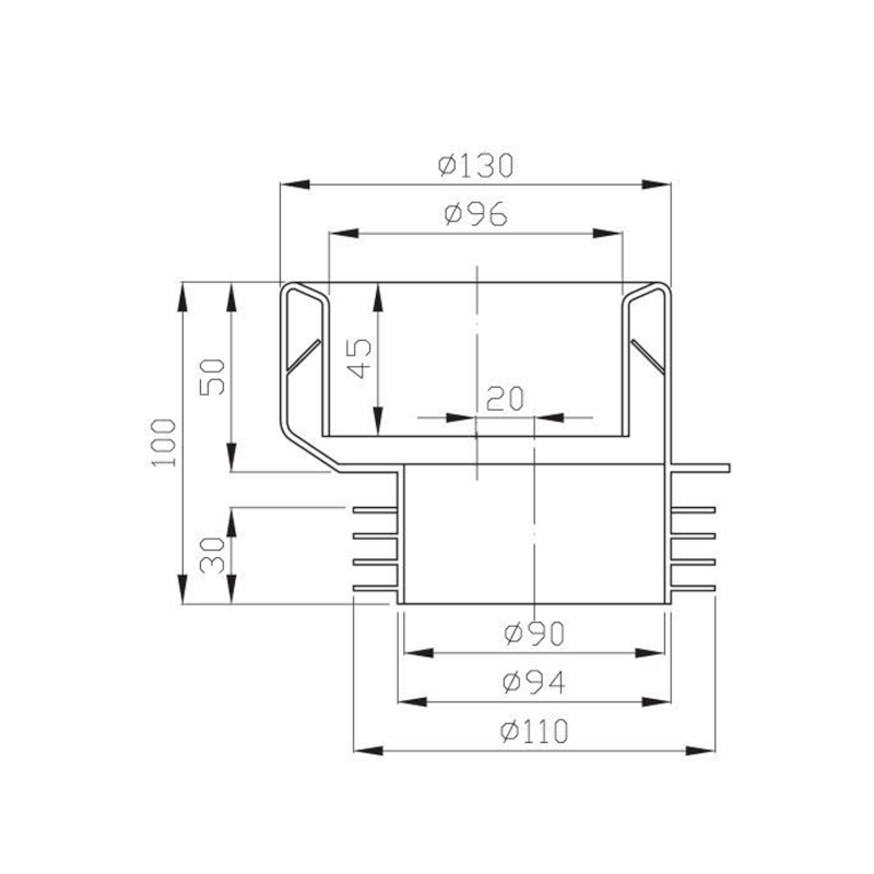 WC manžeta excentrická 159.331.0