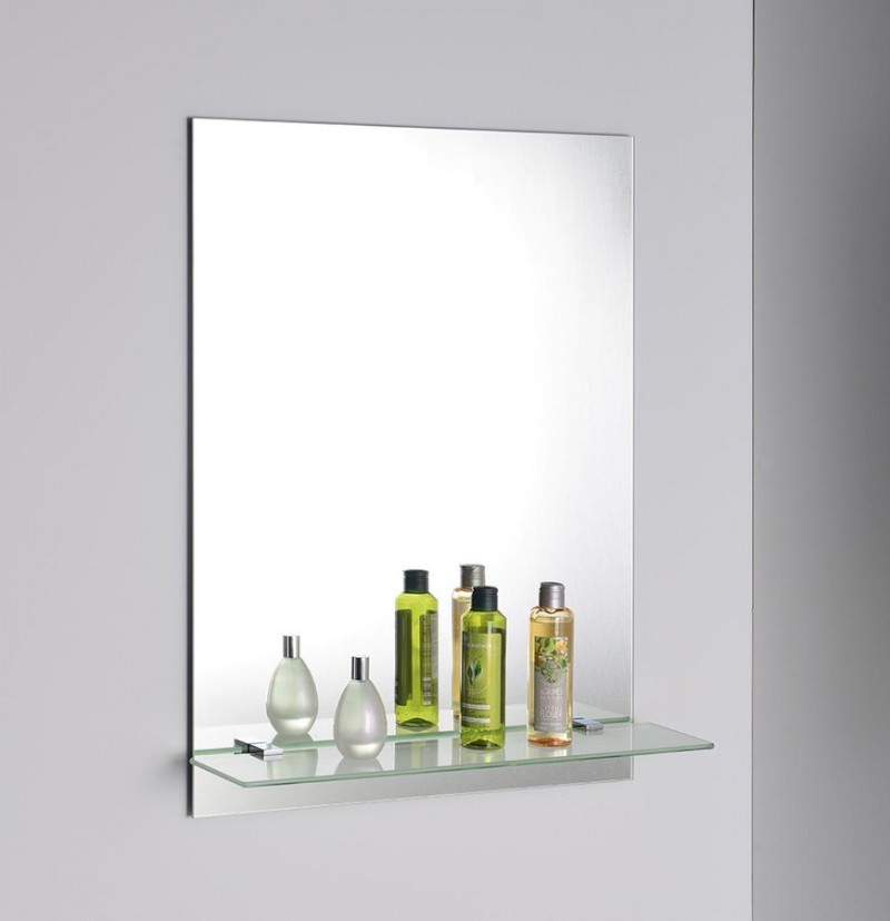 SAMBA skleněná police 600mm, chrom SB125