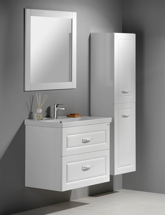 FAVOLO umyvadlová skříňka 76,5x60x44,6cm, bílá mat FV280