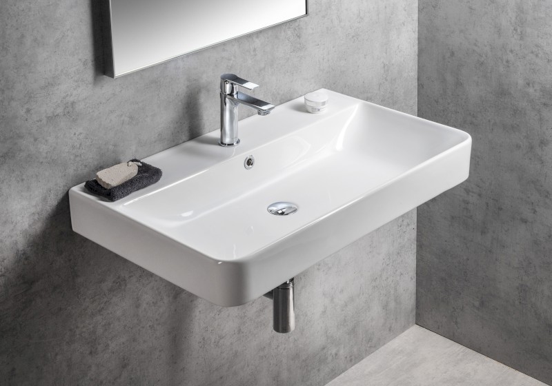 GALI keramické umyvadlo 80x48cm, bílá TU0174