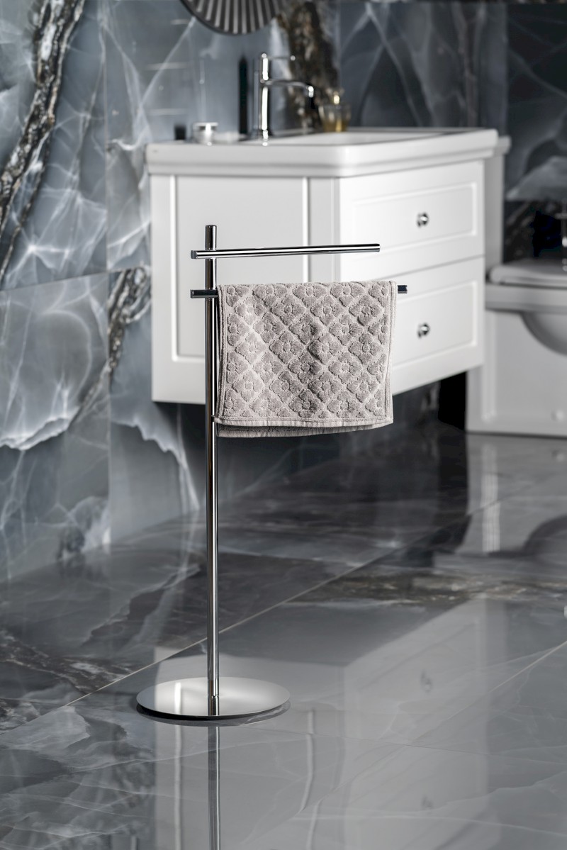 CIRCE stojan na ručníky, kulatý, chrom 143113