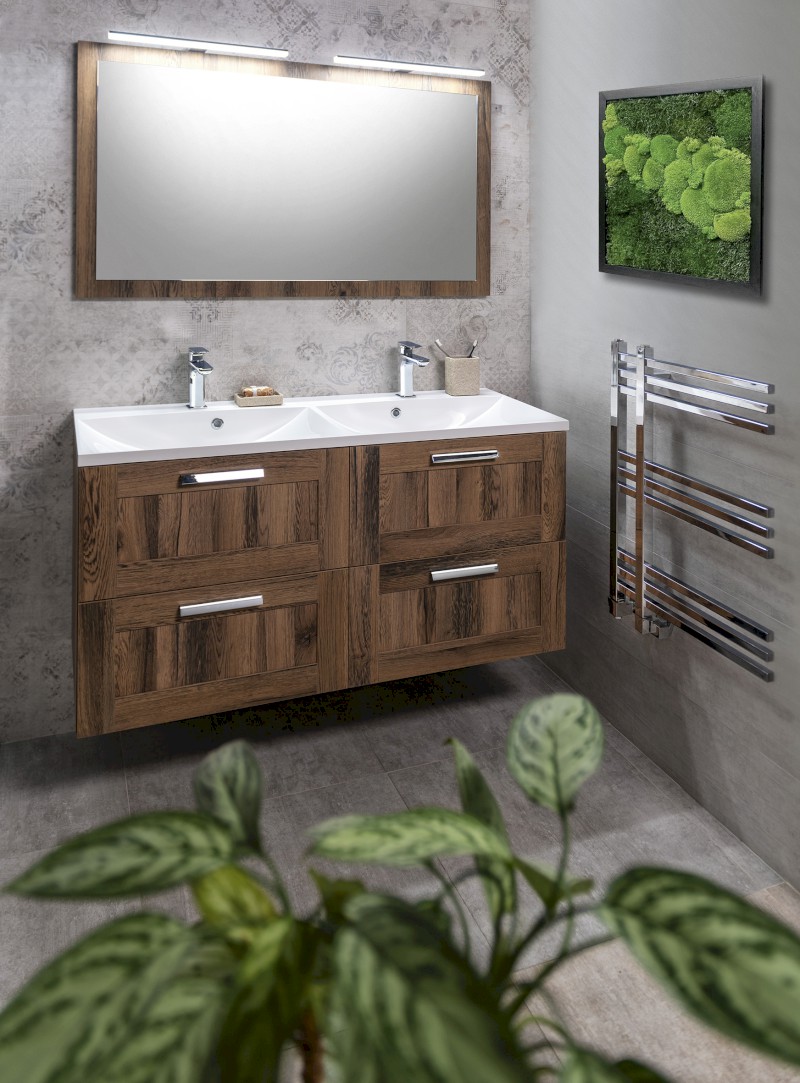 NIROX zrcadlo v rámu 120x70cm, dub collingwood NX127-1919