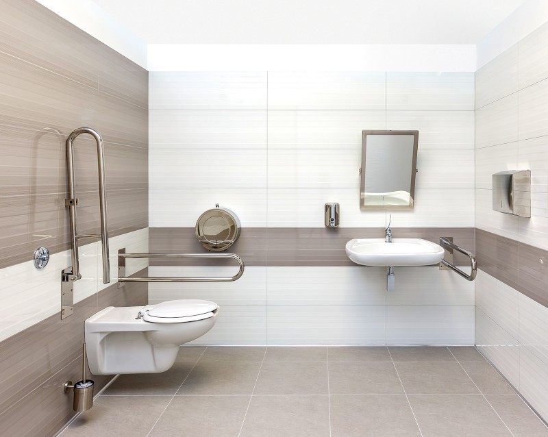 HANDICAP opěrné pevné madlo tvar U 600mm, nerez lesk XH538