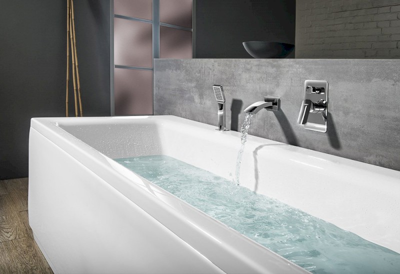 KVADRA obdélníková vana s konstrukcí 170x80x47cm, bílá 18711