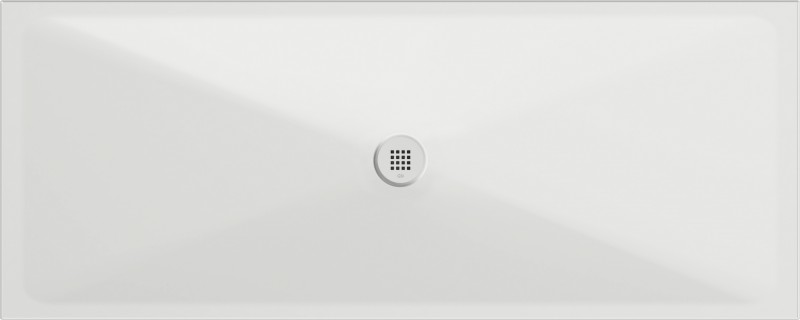 Keramická sprchová vanička, obdélník 200x80x2cm, bílá mat 46200809