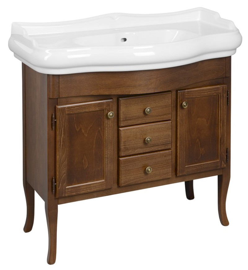 RETRO umyvadlová skříňka 89x80x48cm, buk 1620