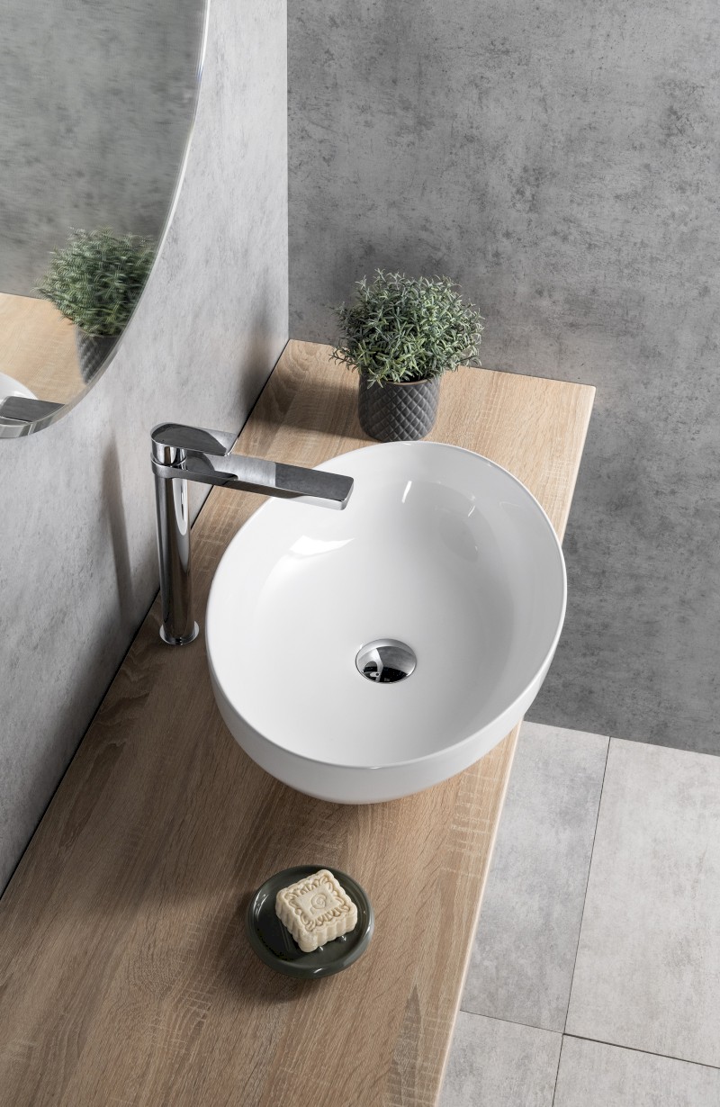 Keramické umyvadlo na desku 50,5x37cm, bílá 50361