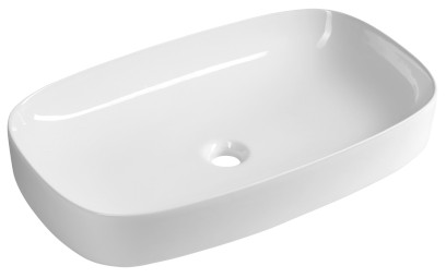 MATTEO keramické umyvadlo na desku 65x40cm, bílá 3064-KL