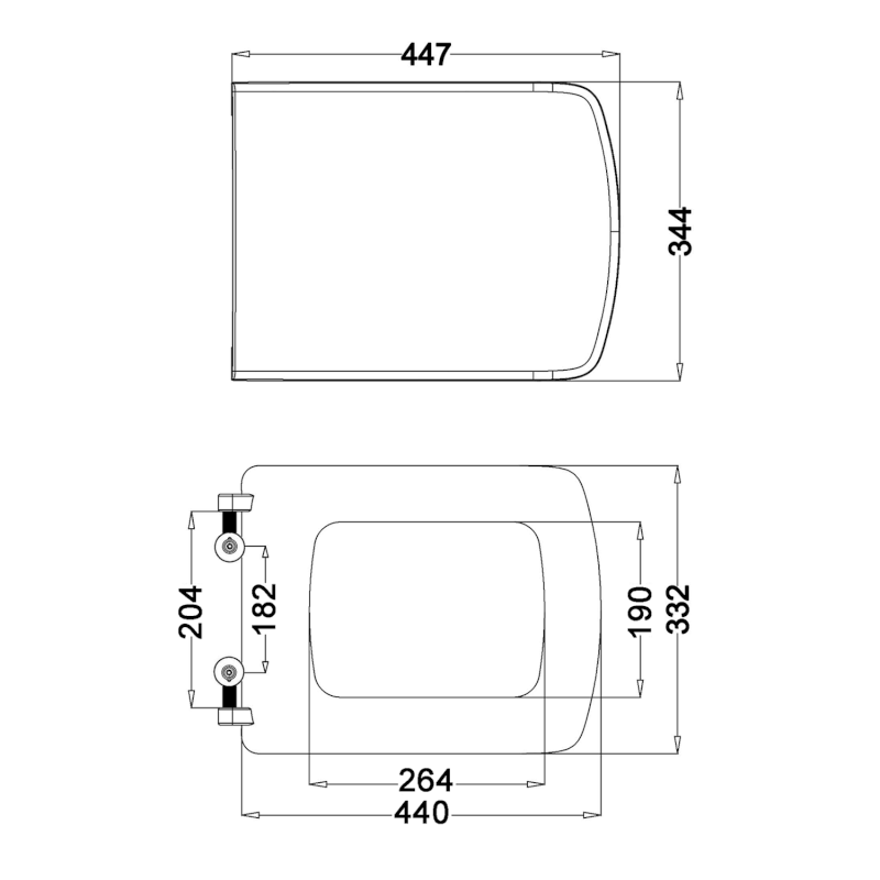 SOLUZIONE WC sedátko, Soft Close, bílá (Purity) 40S30700I